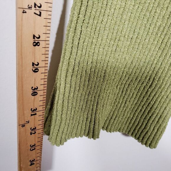 Urban Outfitters BDG Green Ribbed Bodycon Sleeveless Midi Size L - Picture 4 of 6